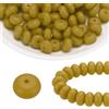 uxcell Perline in Silicone 110Pcs 14mm Lenticchie Focali, Verde Oliva