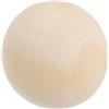 uxcell Per legno, sfere in legno 60mm grezzo, perline in legno massello