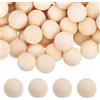 uxcell 30pcs per sfere di legno 12mm, sfere grezze in legno massello, perline tonde