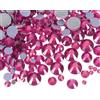 Per Strass 1036 Cristalli Hotfix (Set SS6-SS30, Rosso Rosa)