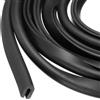 uxcell Fascia in Gomma U 13.1ft per Bordo 2mm, 6x8 mm Nero