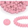 uxcell 110 Perline in Silicone 14mm Lenticchie Bulk, per Plum Red