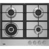Beko Piano cottura a gas 4 fuochi inox HIAW64225SX