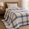 Marzotto-Lanerossi Coperta Matrimoniale invernale Marzotto Home Marta Check blu