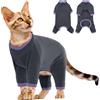 PUMYPOREITY Cappotto Invernale Gatti Maglioncino Post Intervento Anti leccamento Giacca