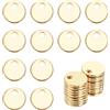 uxcell 20Pcs Charm Pendenti in Acciaio Inossidabile 6mm/0.24" Oro per Stamping