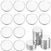 uxcell 50Pcs Charm Pendenti in Acciaio Inossidabile per Stamping 6mm/0.24\" Argento