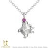 U-TREASURE Pokemon Gengar Argento Collana Ciondolo U-Treasure SV925 Ametista Giappone Nuovo