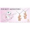 U-TREASURE Pokemon Mew Monster Ball Silver Collana Ciondolo Placcato Oro Rosa Tesoro a U