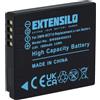 EXTENSILO Batteria per Panasonic Lumix DMC-FX550N DMC-FX550S DMC-FX580 1000mAh 3,7V