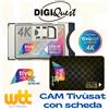Humax CAM TESSERA SCHEDA SMART CARD TVSAT HD 4K TV SAT TIVUSAT HD TIVU'SAT DA ATTIVARE