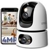 Imou 4K(4MP 4MP) Telecamera WiFi Interno con Doppia Lente 360°Copertura