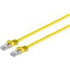 MicroConnect RJ45 patch cord S/FTP (PiMF), w. CAT 7 raw cable 1m Yellow