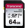 TRANSCEND MEMORY CARD 64GB SD Card UHS-I U3 A1 Ultra Performance