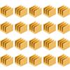 uxcell 7x7x6mm Dorato Termico Autodesivo Dissipatore Elettronico Refrigeratore 20pz