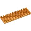 uxcell M.2 Alluminio Dissipatore 70x22x6mm Dorato Tono a Taglio Design per 2280 SSD
