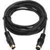 uxcell Cavo S Video , Mini DIN 4 Pin per S-Video Maschio a Femmina Dorato