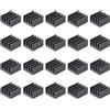 uxcell 9x9x5mm Nero Autodesivo Alluminio Dissipatore Elettronico Refrigeratore 20pz