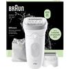 Braun Silk-epil 7 7-041 Epilatore Wet & Dry 40 Pinzette MicroGrip SmartLight