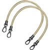 2pz 60cm Manici Borsa PU Oro/Nero - per Fiat 500 07-10