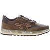 PREMIATA scarpe uomo Sneaker Nous 7731 camoscio e tessuto a rete verde marrone