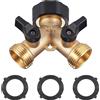 Distributore a 2 Vie, 3/4" Y Connettore per Tubo in Ottone | Rubinetto a 2 Vie G