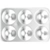 uxcell Vassoio per tavolozza di vernice da 4 pezzi 5" x 3,4", 6 pozzetti rettangolari