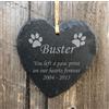 Fatto a mano Targa Targa Ardesia Cuore Rustica Personalizzata da Appendere - Qualsiasi Mes...