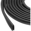 uxcell Fascia a U in gomma da 13,1ft per bordo da 1mm, 5x10 mm nera