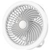 Ventilatore da Tavolo Ricaricabile 20,5cm 3 Impostazioni Velocità 3 Modalità L