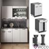 Vicco Credenza di base a cassetto da cucina componibile Fame-Line 60cm antracite Vicco