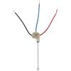 uxcell 3 Vie Luce Ventilatore Interruttore con Cromo Tirare Pacchetto
