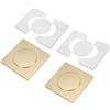 uxcell Per Wall Split Flange 91mm/3.6" OD, 4 Pcs Piastre Scudo, Bianco/Oro