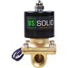 U.S. Solid U S Solid Elettrovalvola in ottone 1/2 G 12 V DC normalmente chiusa (NC)
