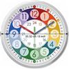 da parete silenzioso 8 pollici per bambini numeri con codice colore per