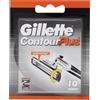 GILLETTE CONTOUR PLUS Lame Comfort con Striscia Lubrificante