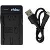 vhbw Caricatore Micro-USB per Panasonic NV-GS11 NV-GS15 NV-GS1 NV-GS5 NV-GS3 8,4V