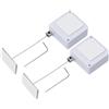 uxcell 2 Pcs Retrattile Telecomando 3.3 Ft, Bianco, per Fiat