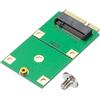 uxcell Adattatore Estensione M2 SSD 2242-MSATA con Cacciavite Verde per M2