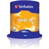 Verbatim DVD-R 16 x 4,7 GB TARRINA 100 pezzi 43549 (4) Singolo (DVD)
