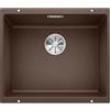 Blanco SUBLINE 500-U - Lavello da cucina in granito sotto-top per basi di lavello con larghezza di 60 cm - SILGRANIT - Marrone - 523441, Mobile base da 60 cm