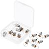uxcell E10 Vite Base Miniatura Lampadine CC 4.8V Caldo Giallo Luce,1 Set/15pz