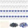 Vialetti 4ml, 100pcs per laboratorio con tappi in gomma etichette