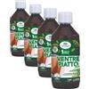L'Angelica, Succo Ventre Piatto Plus, Integratore Sgonfiante, Per il Drenaggio dei Liquidi, Gusto Ananas, Con Finocchio, Tè Verde, Ginepro, Ribes Nero, Vegano, 500ml (Confezione da 4)