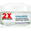 Garnier 2 X Garnier Hyaluron Barrier Repair crema-gel idratante per la notte 50 ml