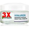 Garnier 3 X Garnier Hyaluron Barrier Repair crema-gel idratante per la notte 50 ml