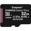 Kingston Micro SD Kingston Canvas Select Plus 32 64 128 256 512 GB C10 Originali