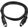 uxcell Cavo S-Video 3.3ft Mini DIN 4 Pin per Connettori Maschio Dorati