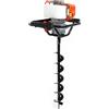 WilTec TTSet Mototrivella motore a benzina 1,9 cv 1,4kW 52ccm con punta trivella 100 mm