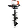 WilTec TTSet Mototrivella motore a benzina 1,9 cv 1,4kW 52ccm con punta trivella 250 mm